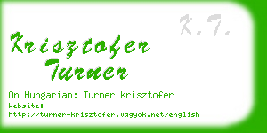 krisztofer turner business card